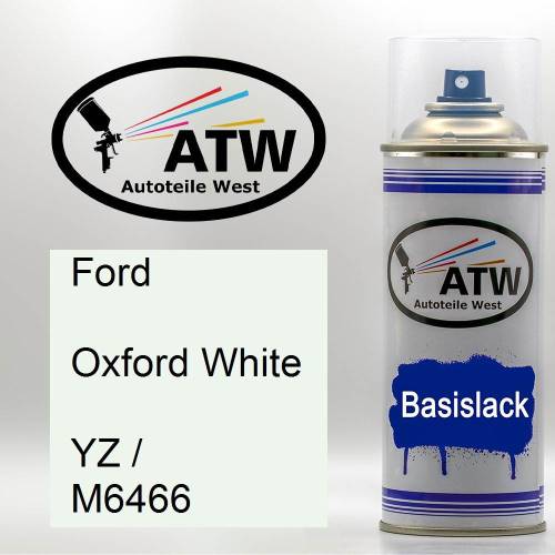 Ford, Oxford White, YZ / M6466: 400ml Sprühdose, von ATW Autoteile West.
